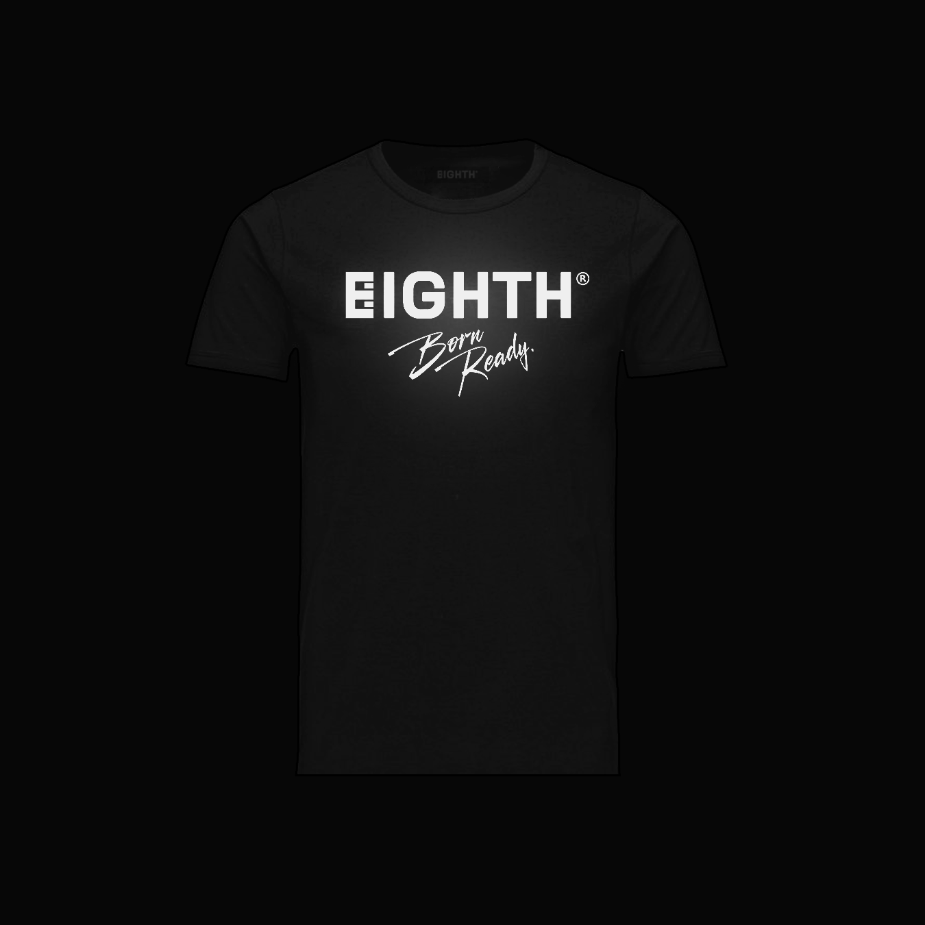 BORN READY REFLECT TEE BLACK (UNISEX)