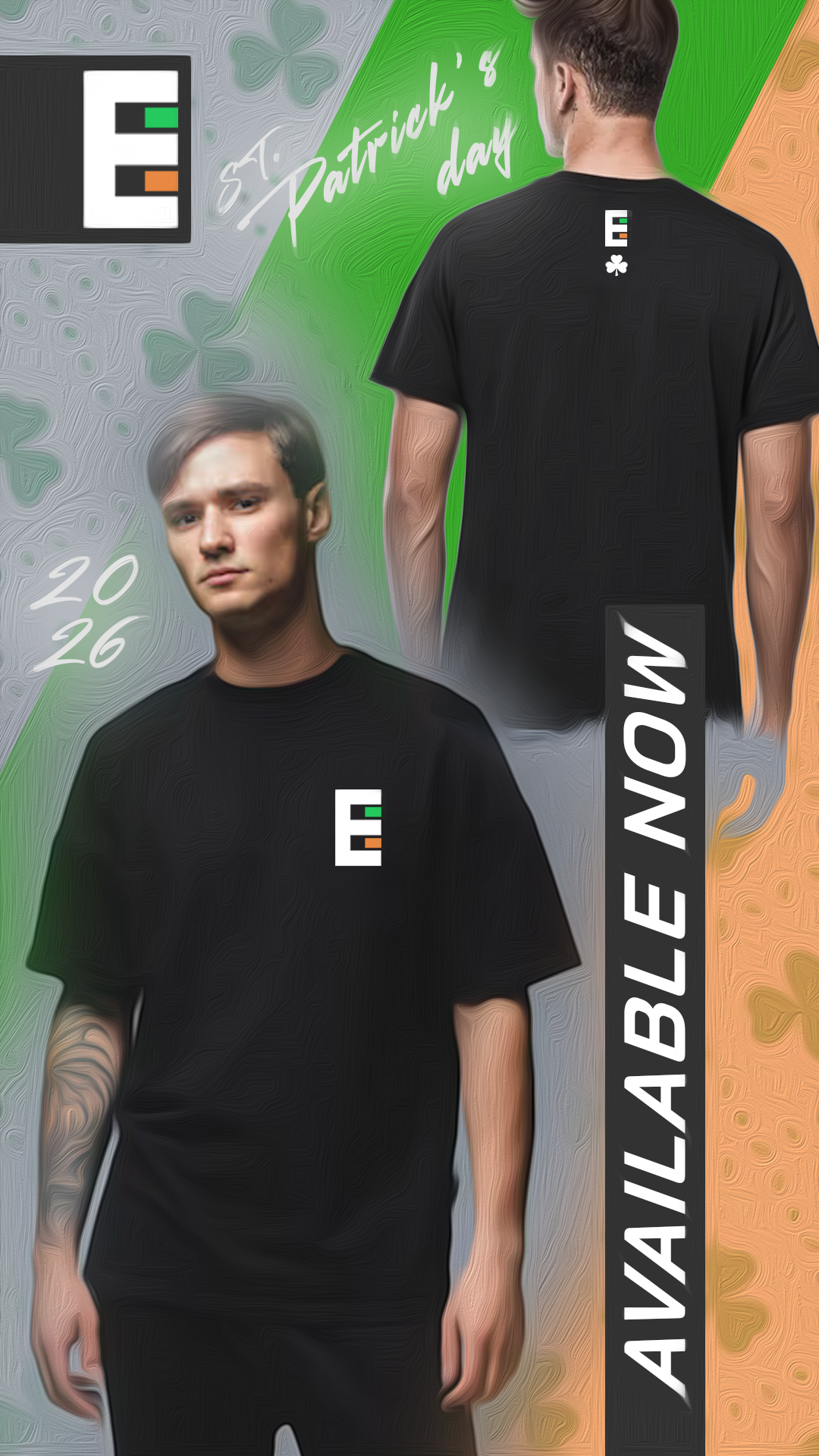 ST. PATRICK’S DAY TEE BLACK (UNISEX)