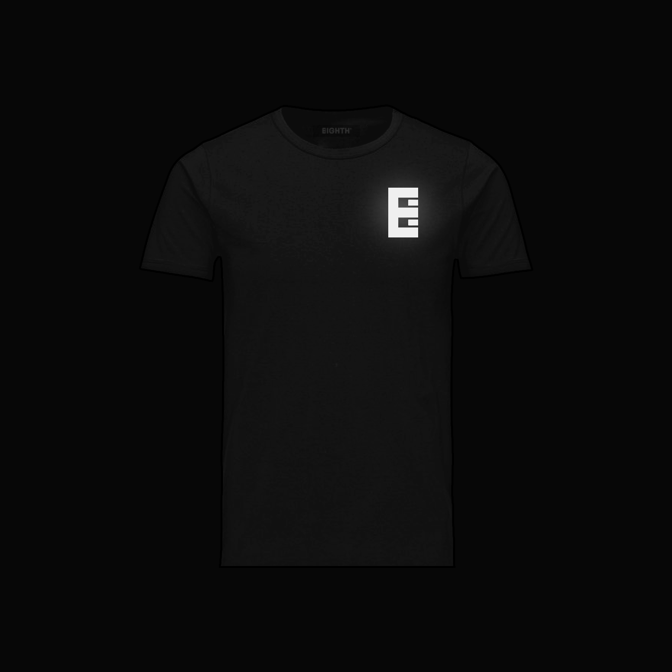 ICONIC REFLECT TEE BLACK (UNISEX)