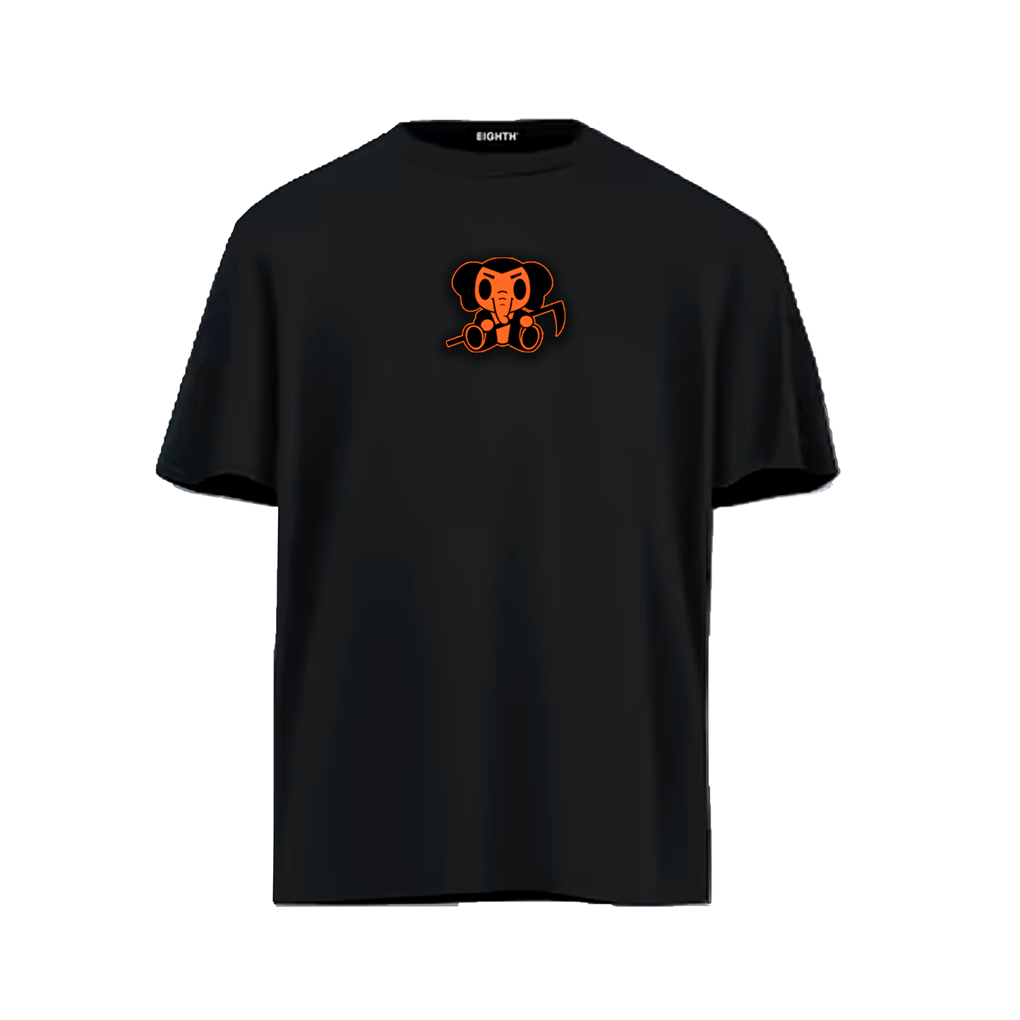 HALLOWEEN TEE BLACK & ORANGE (UNISEX)
