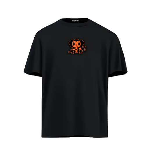 HALLOWEEN TEE BLACK & ORANGE (UNISEX)