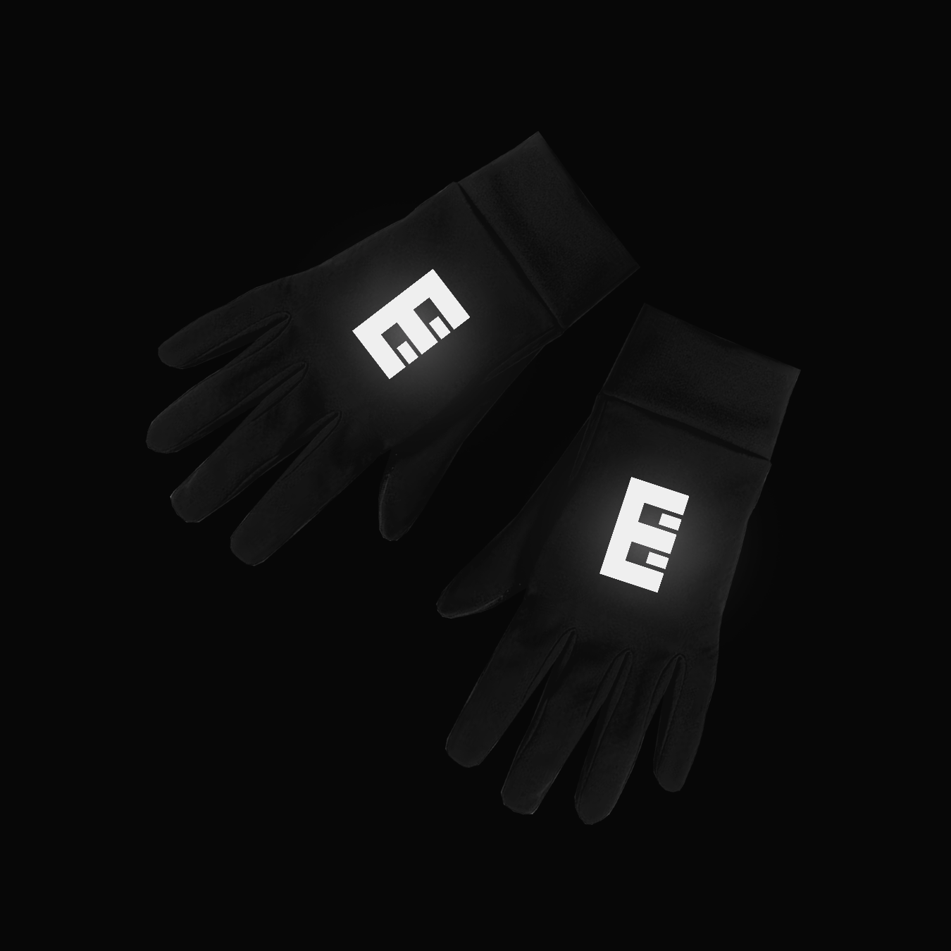 ICONIC REFLECT GLOVES BLACK (UNISEX)